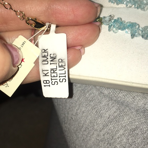 Blue beaded necklace - Picture 2 of 3